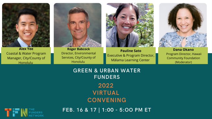 Are you for 's GREEN & Urban Water Funders Virtual Convening?Don't miss out on this opportu....