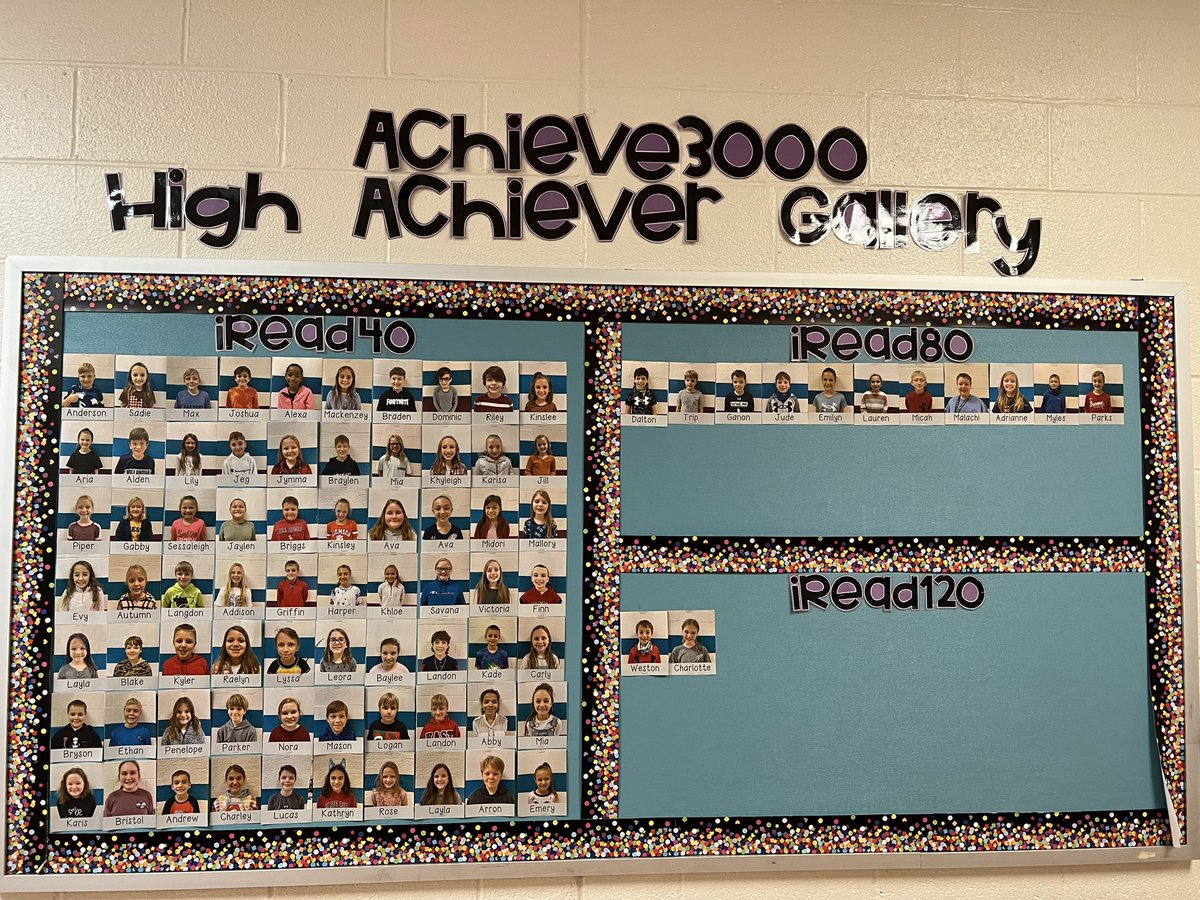 We celebrate our students who have passed the Activity portion on at least 40 Achieve3000 articles and have an overall score of 75% or higher. As you can see, our iRead40 side is officially full! 😍
Keep succeeding, Rockets! <a href="/JenniferWarden5/">Jennifer Warden</a> @RES_halexander