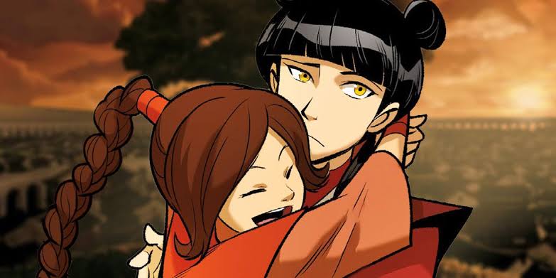 мэй и тай ли арт 18. тай ли и мэй. аватар азула и тай ли. мэй ли аватар. мэй и тай ли.