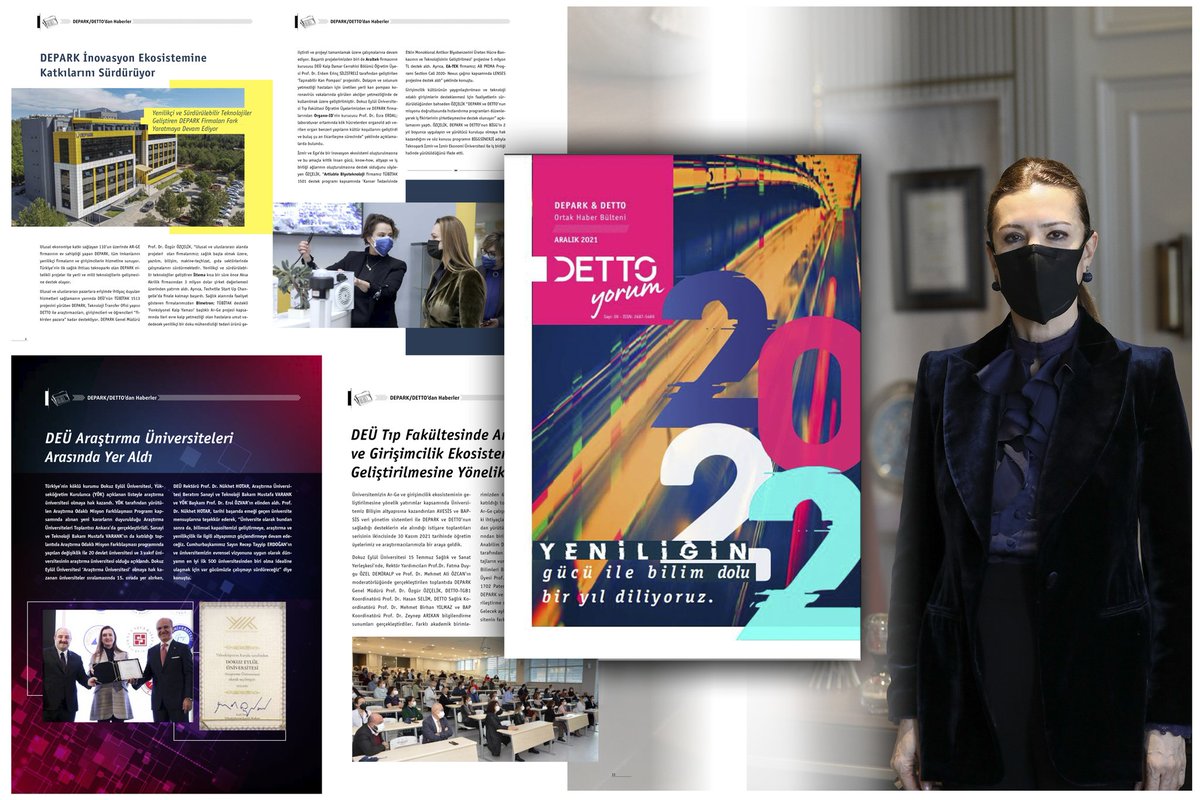 👨🏼‍🏫Bilginin ve yeniliğin üretilerek toplumun faydasına sunulduğu #DEPARK ve #DETTO'nun ortak yayını #dettoyorum'un yeni sayısı📰tamamlandı. Araştırma üniversitemizin girişimcilik ekosistemine sağladığı katkılara yer verdiğimiz dergimizi okumak için⬇️
🔗 dokuzeylultto.com/tr/yayinlar.ht…