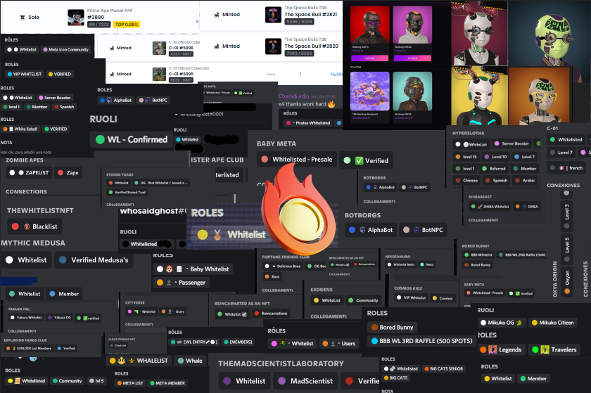 BurningNFTs_'s tweet photo. Small part of our success during the beta phase(only a few successes posted by our members, lowkey is better).
We managed to gain tons of Whitelists and  a lot of profit was made.

We can't wait to launch to public, join the discord now!

#whitelist #NFTCommunity #NFT https://t.co/TweyuDYSoR