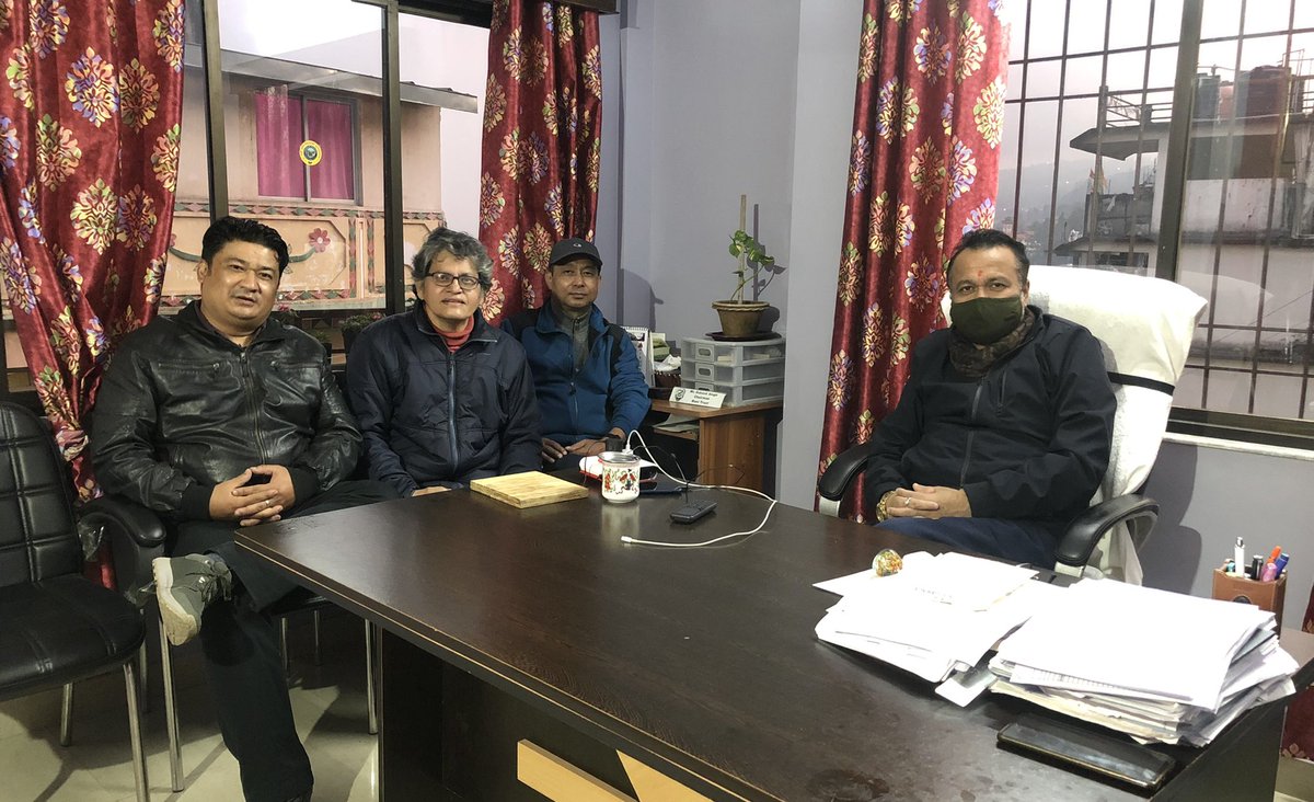 subashmanisingh's tweet photo. It’s pleasure meeting @TotalStartEED Chairman @DrSuryanilGhosh today at my office. We had elaborate discussion on Entrepreneurship Ecosystem in Kalimpong through Scalable #CommunityStartup Business model @hamropassal by @mani_trust and Youth Entrepreneurship Development. https://t.co/ipuSaJV3Uh