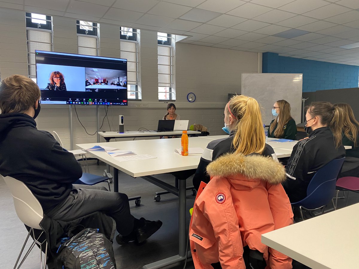 Students from The Breakthrough Project in <a href="/RingsendC/">Ringsend College</a> were delighted to have a Zoom talk by Emmanuel Charpentier earlier. Emmanuel was awarded the 2020 Nobel Prize in Chemistry #CRISPR. With thanks to Janice Valentine from <a href="/ersgenomics/">ERS Genomics</a> and Ciara Moran, DP <a href="/RingsendC/">Ringsend College</a> <a href="/tcddublin/">Trinity College Dublin</a>
