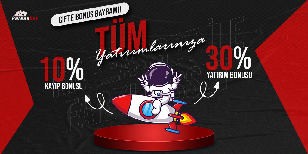 İki gönül bir olunca samanlık seyran olur! 🥰 Kareasbet'e yapacağınız tüm yatırımlara %30 Yatırım Bonusu ve %10 Kayıp Bonusu alabilir, farkınızı gösterebilirsiniz!

🔜 bit.ly/3hBveeT