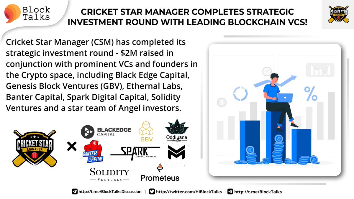 fourtisann's tweet photo. 👉🏻 @CricketStarMngr Completes Strategic Investment Round with Leading Blockchain VCs: https://t.co/6FQ8b5ggCv https://t.co/yiXp2McBb2