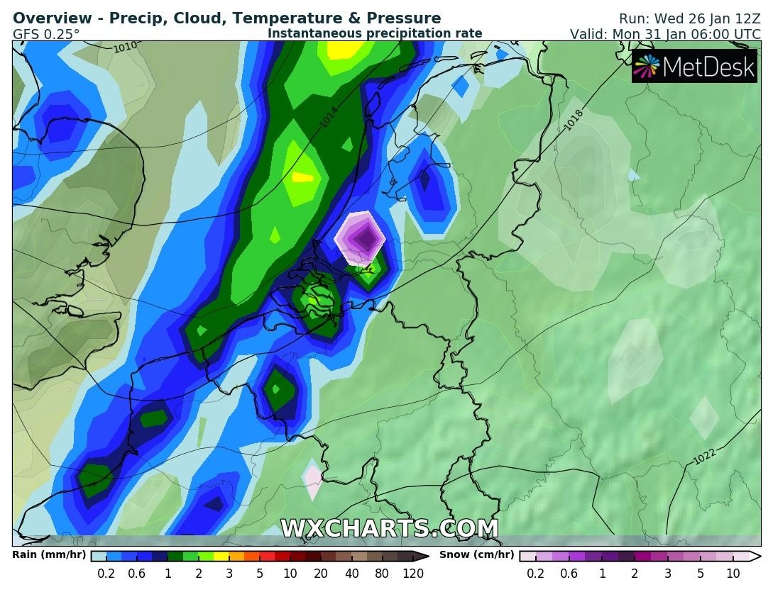 Jantje_'s tweet image. Amerikaans weermodel voor maandag