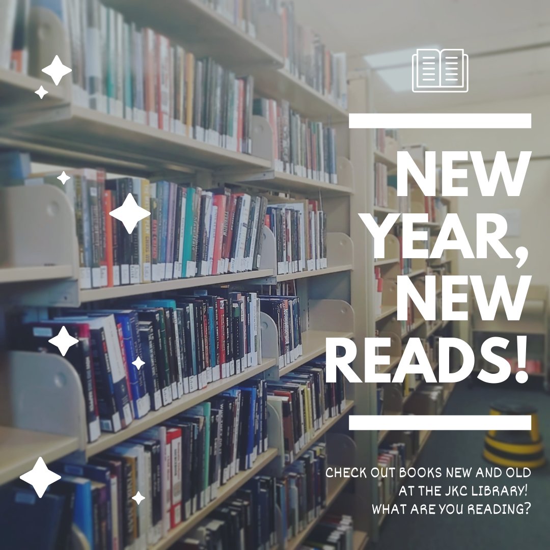 JkcLibrary's tweet image. It&apos;s the start of a new chapter!

The new year has started and the library is open. Visit us in KC301 on the JKC campus to start your new literary journey! What book will you choose? Comment down below! 🤔📚🎇