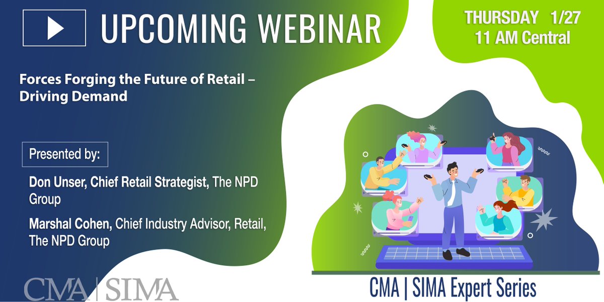 Get ready for an all-new webinar tomorrow, 1/27 with the NPD Group!

Get registered today! bit.ly/3GXJEkR 

#CategoryManagement #ShopperInsights #Retail #Omnichannel #CPG