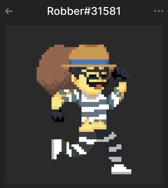 SoyrizoPapi's tweet photo. 🚨 Giveaway 🚨
To celebrate gen2 of @copsdotgame coming to a close soon, I am going to do a giveaway of a gen2 robber I just minted!

To Enter:
1️⃣ Follow me: @SoyrizoPapi
2️⃣ Like &amp; Retweet
3️⃣ Tag 2 friends

Giveaway will end randomly in the next 4.5 hours, before 1pm PST. https://t.co/4oAAoZM1TH