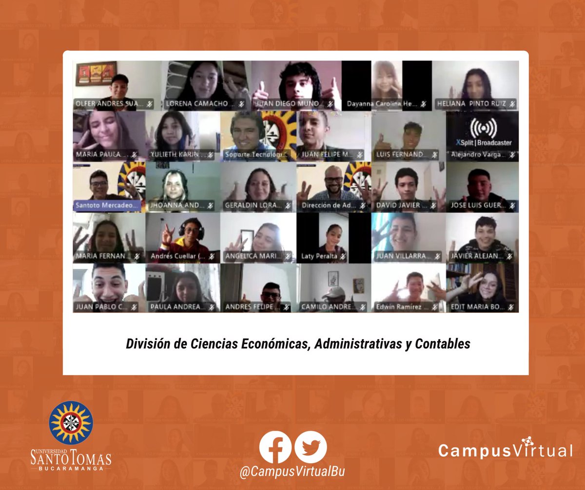 cvirtualbga's tweet photo. El #CampusVirtual de la @SANTOTOBGA✌️hizo presencia en la Jornada de Bienvenida para Neotomasinos de #Pregrado del Primer Semestre de 2⃣0⃣2⃣2⃣ con su Taller conectados con la U ✅👨💻
¡Bienvenidos a la familia #Tomasina! 💙
⬇️ https://t.co/NjDtqtzSri