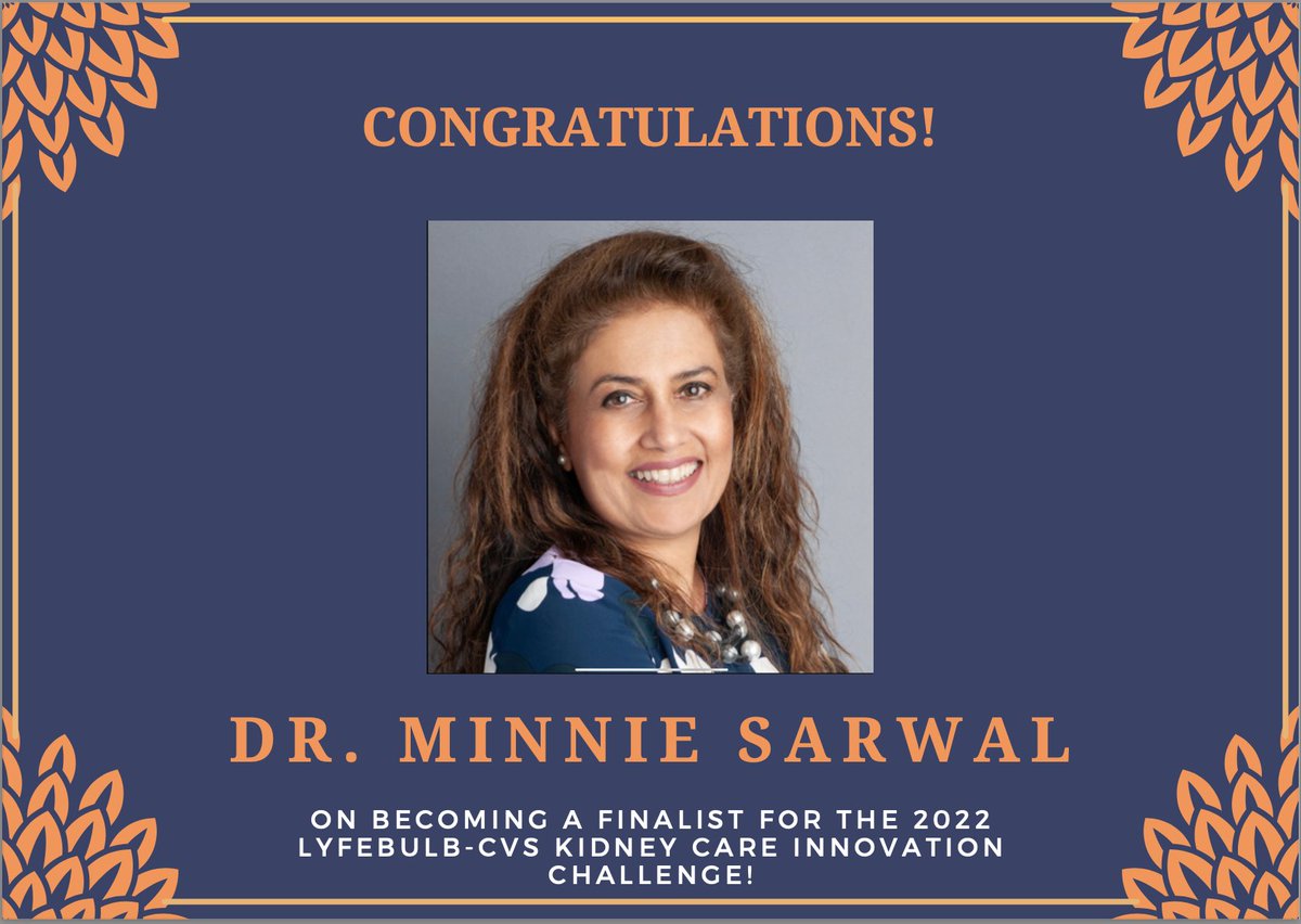 Visit the Nephrosant website to learn about the work Dr. Minnie Sarwal is doing to develop pioneering diagnostic tools for the early detection of kidney disease or injury and lifetime monitoring of kidney health. nephrosant.com