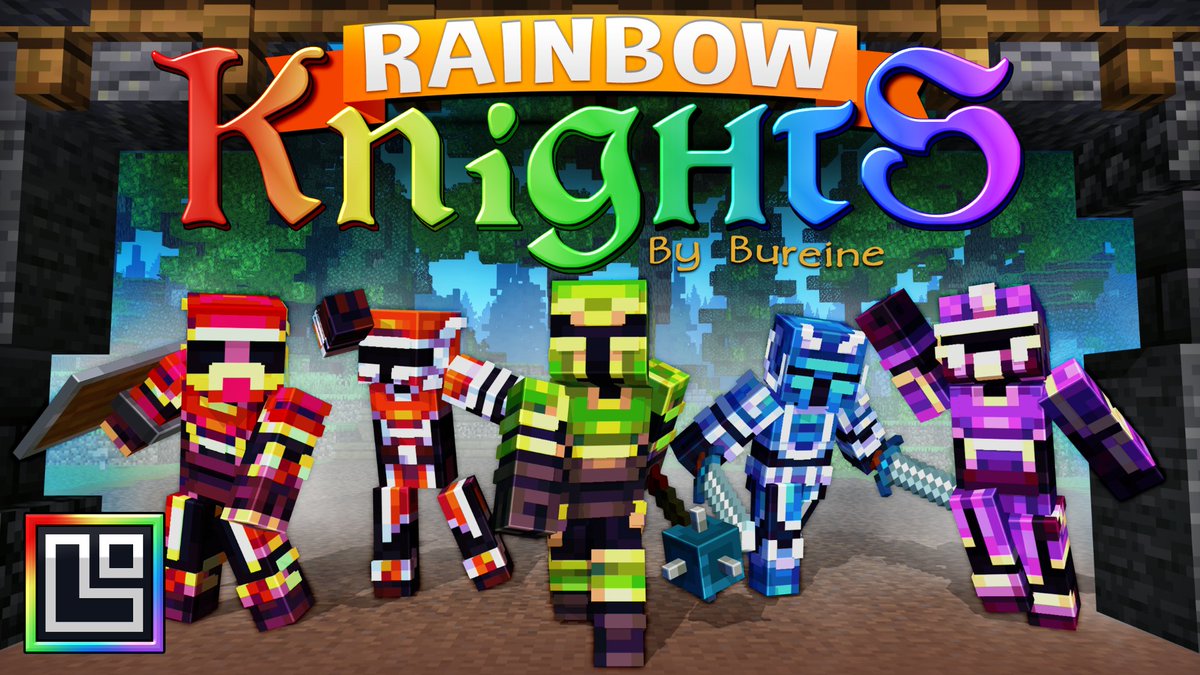 PixelSq's tweet photo. Dazzle your opponents with our latest skin pack 'Rainbow Knights' by @BraineBoi is available now on the #Minecraft marketplace! 

Grab it here: https://t.co/jCInpAmCoR https://t.co/TvtzKVMVlX