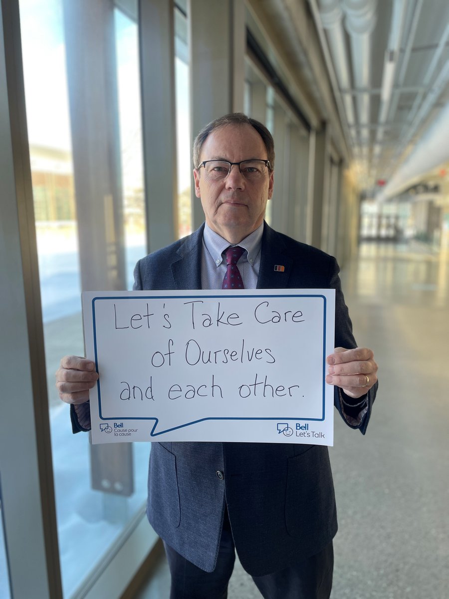 ronmckerlie's tweet photo. On #BellLetsTalk day, remember that you are not alone. If you are struggling, talk to someone you trust. If you know someone who's struggling, let them know you are there for them. Let's take care of ourselves and each other. @MohawkCollege https://t.co/zH2ssBAw2L https://t.co/oVxVBI2dOM