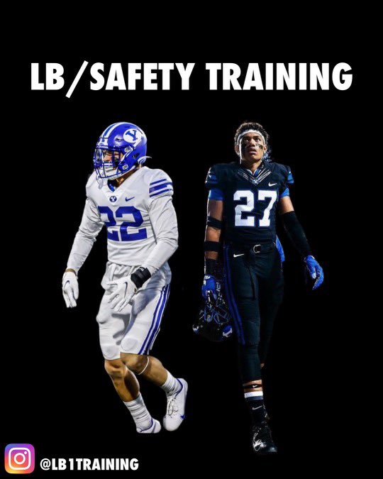 WORK WITH D1 COLLEGE ATHLETES.
NEW linbacker/safety training. Work with <a href="/KGagnier_32/">Kavika Gagnier</a> and <a href="/Ammon_Hann1/">Ammon Hannemann</a> for specific safety/LB training. DM them to book a session. LETS WORK