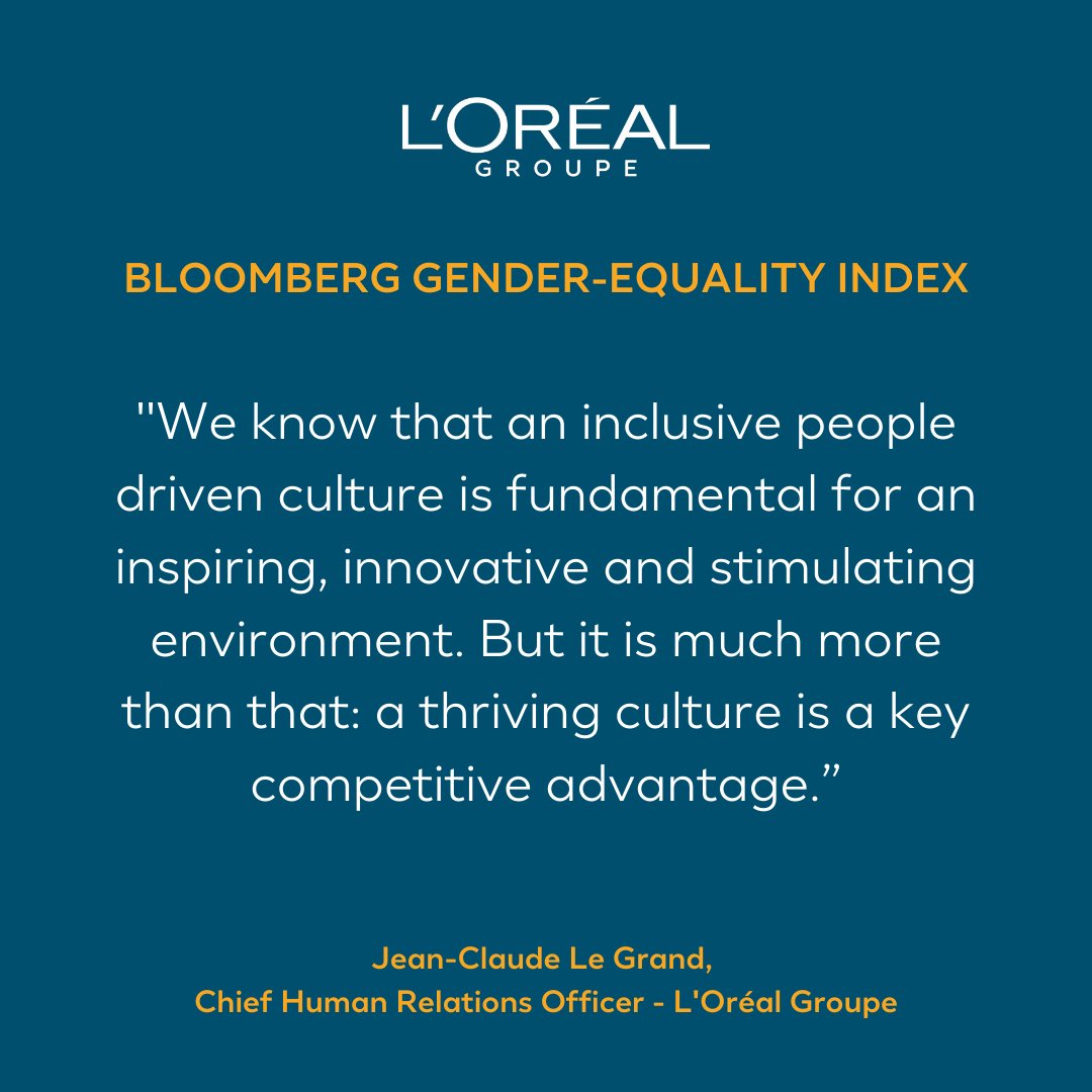 As part of L’Oréal groupe’s continuing commitment to #genderequality, we are proud to announce our inclusion in the 2022 @Bloomberg Gender-Equality Index, for the 5th year in a row. 👉 spr.ly/6017KyDW9 #BloombergGEI