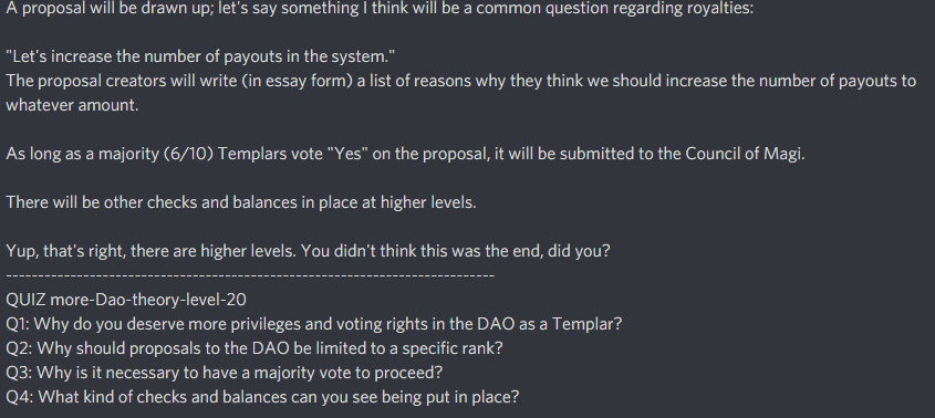 Sol_Alchemist's tweet photo. The #ssaptoken has a rather complex #governance system that grants various different privileges within the hierarchical DAO known as "The Council" that has been built. 

Most "roles" in Discord servers have no actual utility, purpose, or control over the token itself. Mine does. https://t.co/20G35LESXV