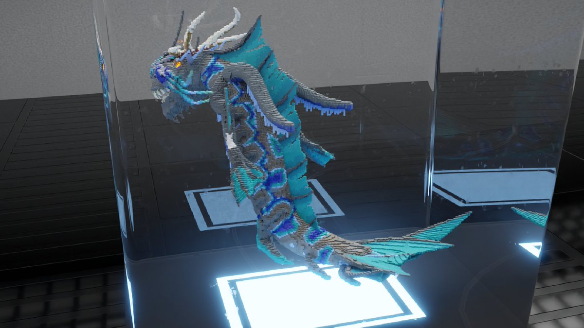 DoofWieStroh's tweet photo. @Jan_12112 and I built this creature. :)

#MinecraftBuilds #Blender3D https://t.co/lerZkSUlZL