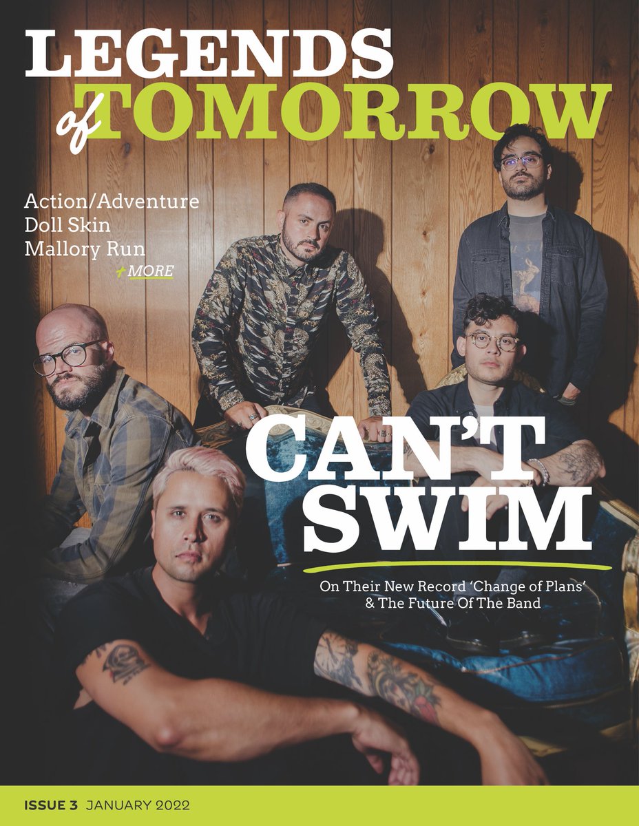 lgndsoftmrw's tweet photo. STOKED TO FINALLY SHARE WITH THE WORLD! 

LEGENDS OF TOMORROW: ISSUE THREE

Featuring our friends in @cantswim_, @ActAdvBand, @DollSkinBand, @MalloryRunPA, and many more! https://t.co/rzVbY4FvZ3