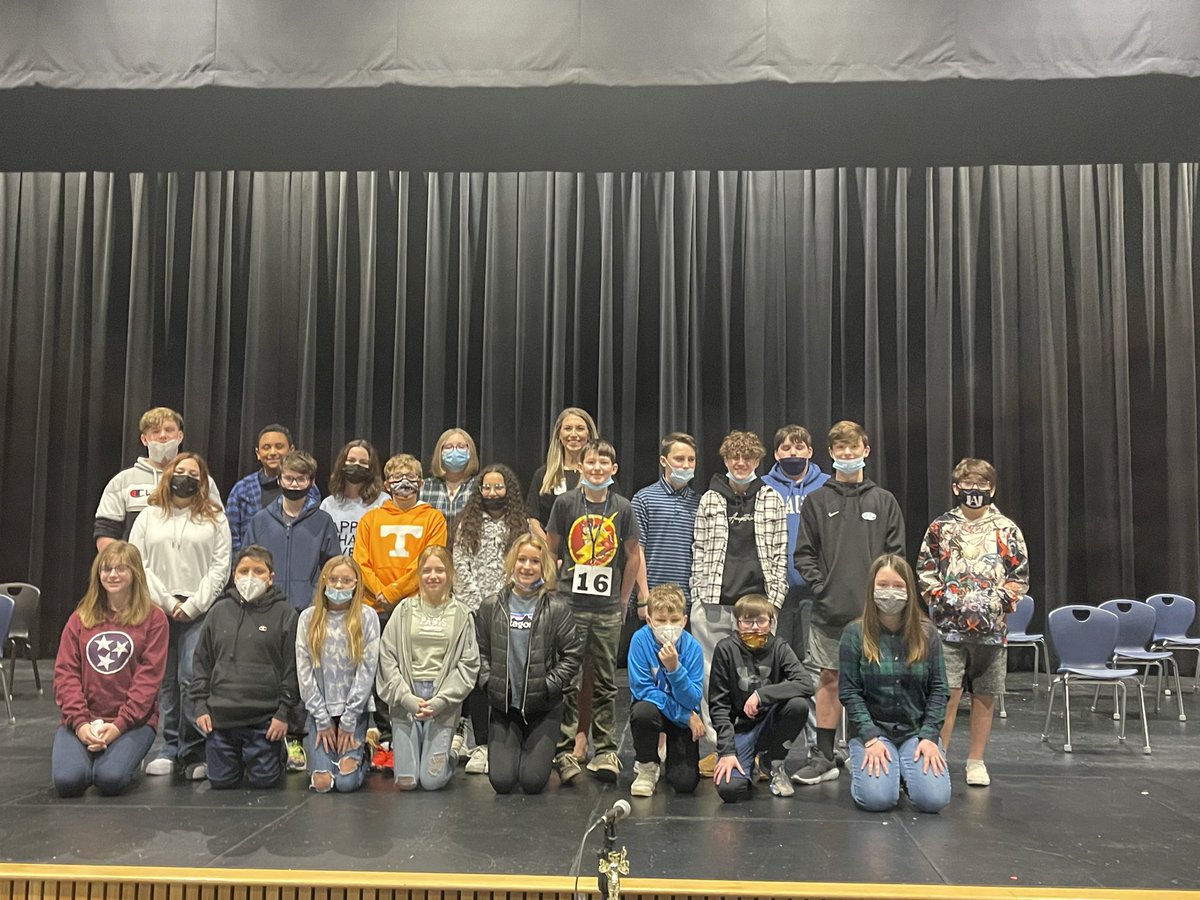 WVLTBrittany's tweet photo. I just loved being at Gibbs Middle School for their annual spelling bee! Winner Austin Sweatman is moving on the regional competition. Congrats t o you all! Great job! https://t.co/v6Kn9ccYRv