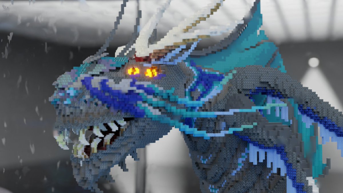 DoofWieStroh's tweet photo. @Jan_12112 and I built this creature. :)

#MinecraftBuilds #Blender3D https://t.co/lerZkSUlZL