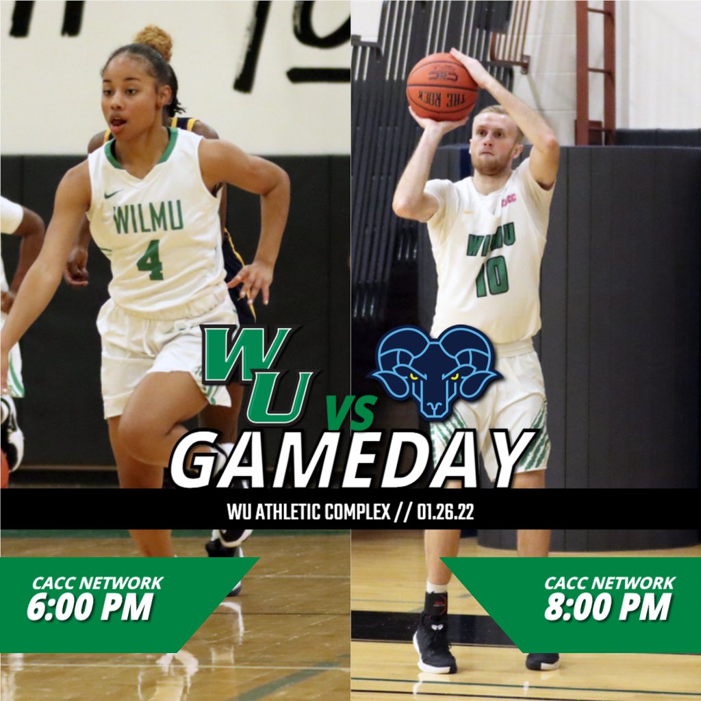 #GAMEDAY!!!

Basketball hosts Jefferson in a CACC doubleheader tonight at the #Plex! We still have a NO SPECTATOR Policy in place, so be sure to tune in LIVE to our live stats and live stream featuring <a href="/JonBuzby/">Jon Buzby</a>!

Find links here: wildcats.athletics.wilmu.edu/composite