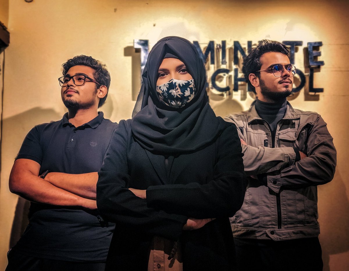 ibrahimbf87's tweet photo. The 3D trio of 10MS!
#10MS #10minuteschool #ibrahim_binf
#3Dteam #3D #trios https://t.co/qf8ZMum6Mw