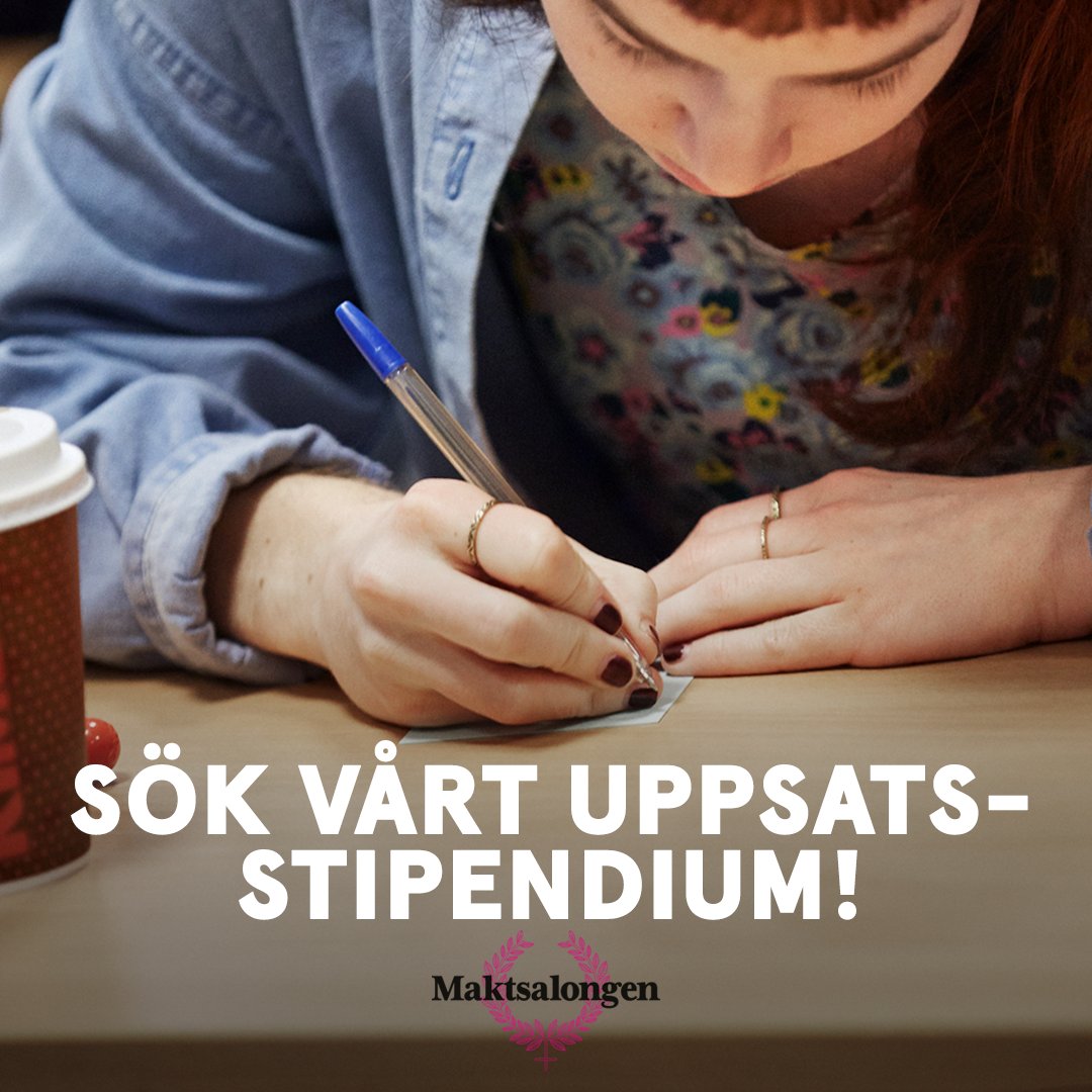 Har du skrivit en uppsats de senaste två åren som handlar om jämställdhet? Sök vårt stipendium och få chansen möjlighet att vinna 7000 kronor och få din uppsats lanserad av oss! 📝

Läs mer och skicka din ansökan innan 1 februari på bit.ly/uppsatsstipend…!