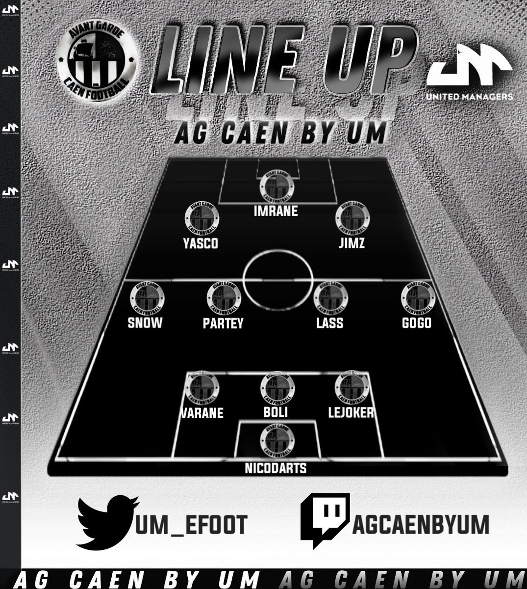 AG Caen by UM (@um_efoot) on Twitter photo Programme session :
8eme EFC <a href="/eSportFA_FR/">ESPORT FOR ASSOCIATIONS</a>
⏱️ 21h20
🆚 <a href="/RCGrasse_eSport/">RC Pays de Grasse eSport</a>
EFR <a href="/eSportFA_FR/">ESPORT FOR ASSOCIATIONS</a>
⏱️ 22h00
🆚 <a href="/USG_eSport/">US Granville eSport</a>
XI du soir 👤
#ESPORTFA22 <a href="/UM_eFoot/">AG Caen by UM</a> Programme session :
8eme EFC <a href="/eSportFA_FR/">ESPORT FOR ASSOCIATIONS</a>
⏱️ 21h20
🆚 <a href="/RCGrasse_eSport/">RC Pays de Grasse eSport</a>
EFR <a href="/eSportFA_FR/">ESPORT FOR ASSOCIATIONS</a>
⏱️ 22h00
🆚 <a href="/USG_eSport/">US Granville eSport</a>
XI du soir 👤
#ESPORTFA22 <a href="/UM_eFoot/">AG Caen by UM</a>