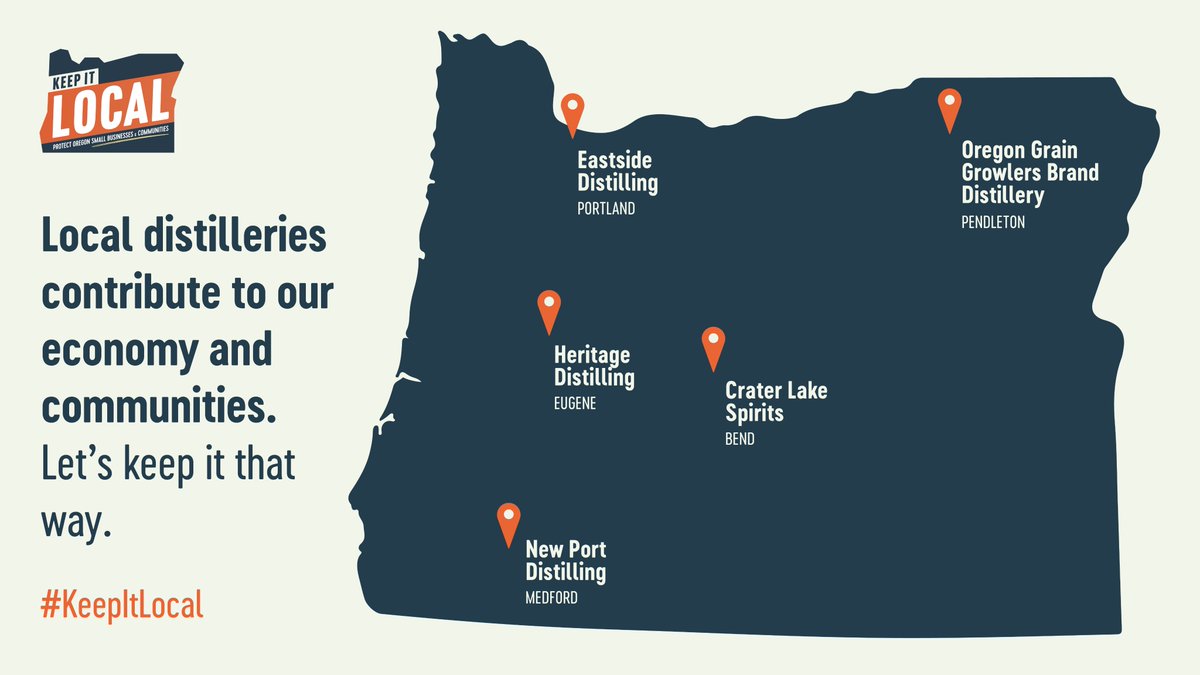 KeepItLocalOR's tweet image. From Astoria to Bend, Eugene to Pendleton, Oregonians are proud of our locally-owned beer, wine, and spirits. But Initiative Petition 35 threatens our small, local businesses &amp;amp; the thousands of jobs they provide in our communities. That’s why businesses oppose #IP35.