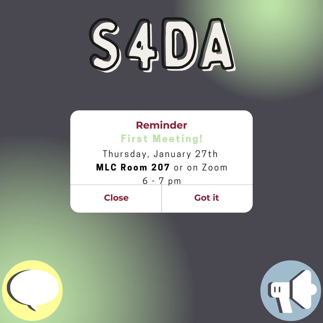 DON’T FORGET‼️ Tomorrow is our first meeting of the semester!! If you wish to join virtually, please make sure you are in the GroupMe to receive the Zoom link. We can’t wait to see you there!
