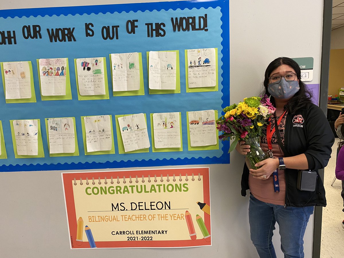 CarrollES_AISD's tweet photo. Our 2021-2022 BIlingual TOY @CarolinaAISD and ESL TOY Cherella Jackson, as voted by their peers! Congratulations ladies!! @CarolinaAISD @SerjioMedina @ENJackson32 @DBrogee @CandiceStovall1 @Kjack2018 @TexasTaz72 https://t.co/npseIP8HbE