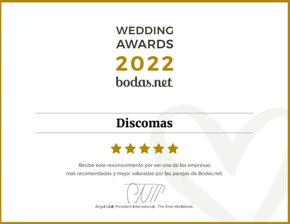 Un año mas, y van siete, orgullosos de recibir el prestigioso premio🎖 #weddingawards que entrega <a href="/bodasnet/">Bodas.net</a> . Muchas gracias a todas las parejas que lo habéis hecho posible gracias a vuestras opiniones👏👏.
