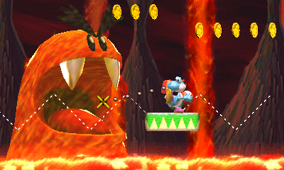 slimeperday's tweet photo. The slime of the day is the Gargantua Blargg from the Yoshi's Island series! Requested by @BigTasty0621 https://t.co/JMcBLxDRwE