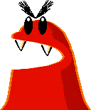 slimeperday's tweet photo. The slime of the day is the Gargantua Blargg from the Yoshi's Island series! Requested by @BigTasty0621 https://t.co/JMcBLxDRwE