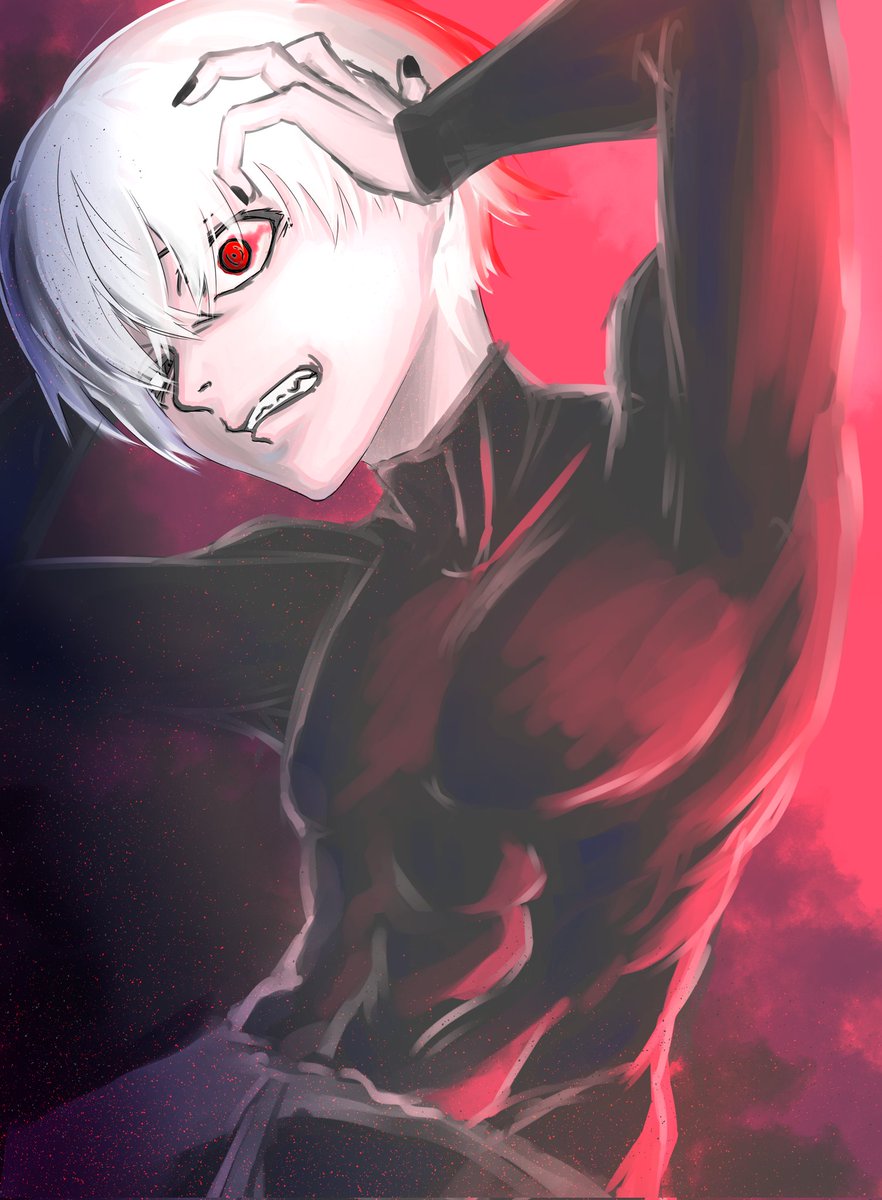 金木研 「カネキくんrkgk #イラスト  #東京喰種  #かねき 」|ゆいなぁのイラスト
