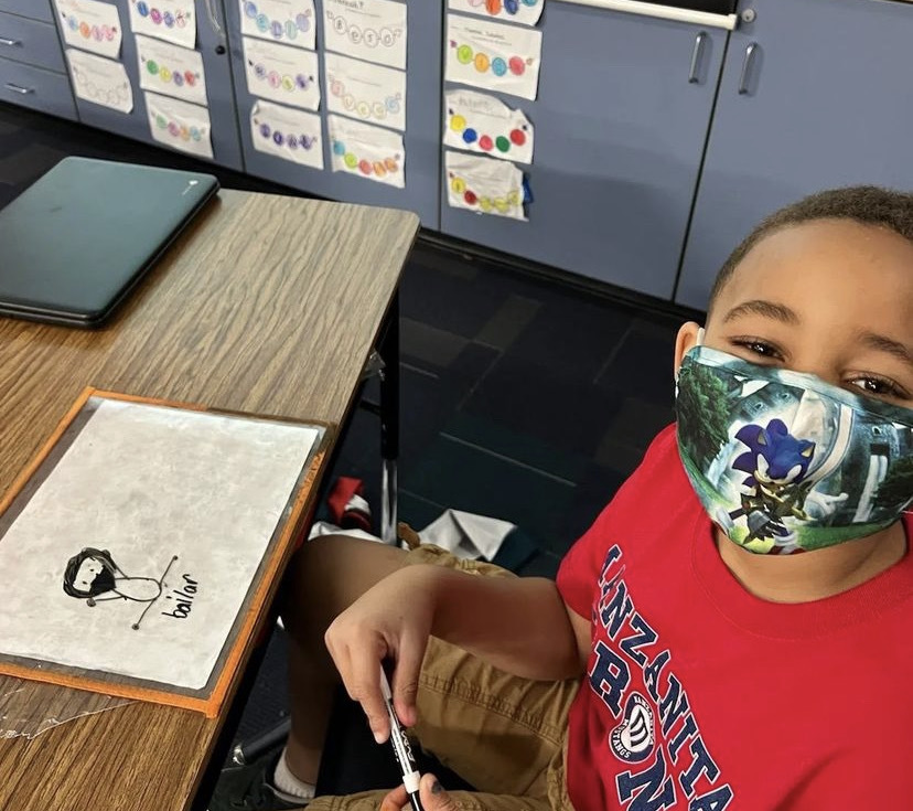Manzanita Elementary School Mustangs are having fun in class drawing on whiteboards and learning about the great work done by leaders such as Martin Luther King, Jr!