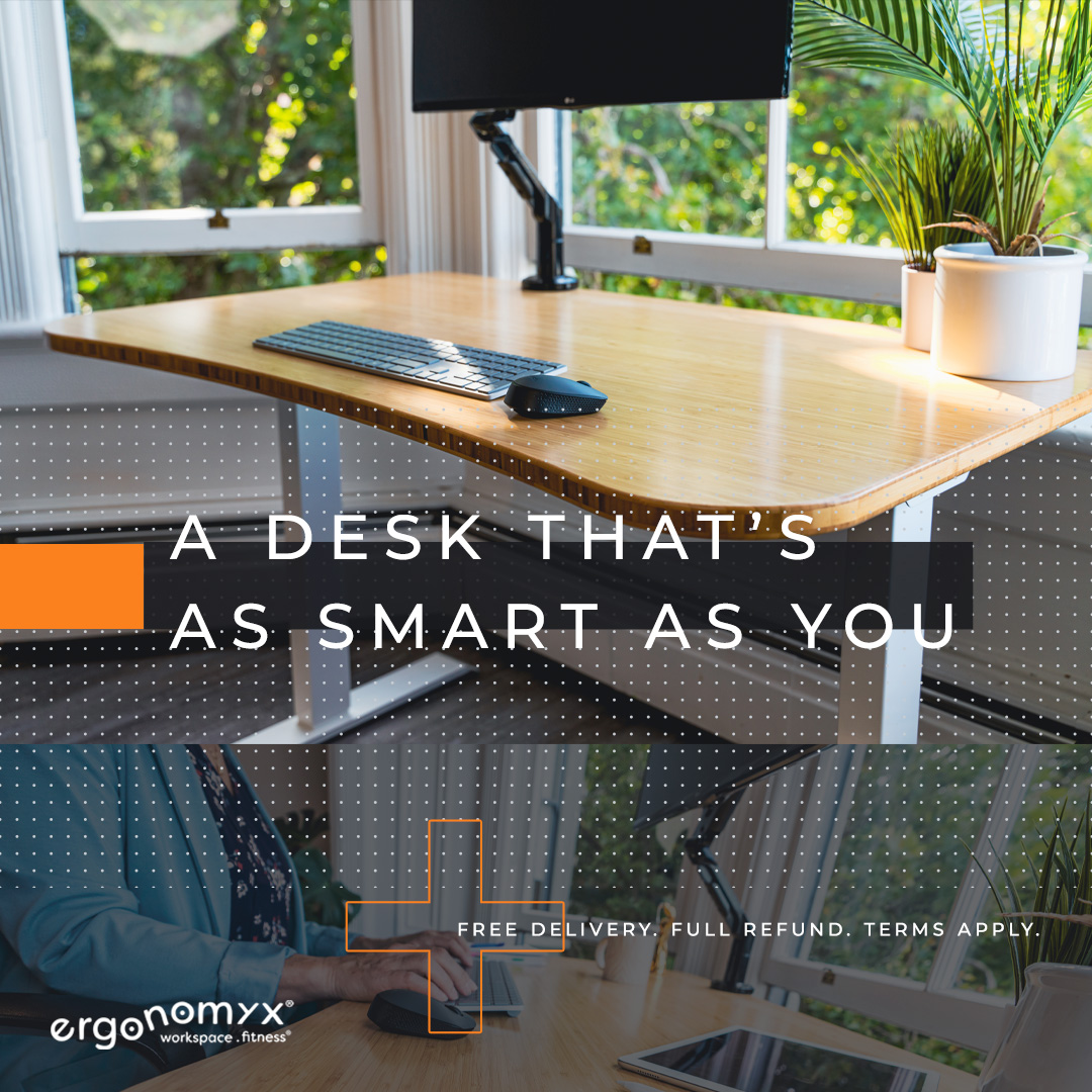 Ergonomyx's tweet image. When you're hard at work, you want a desk that will remind you to do the little things - like switching up sitting and standing. Your body will thank you!

#wfh #productivity #sitstandmove #workplacehealth