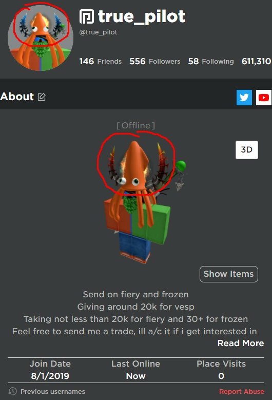 BruhPilot's tweet photo. @SharkBloxYT 
Just discovered some cool glitch with these horns (their textures), if u wear them both they will show up like this in ur profile https://t.co/BEtthMtalr