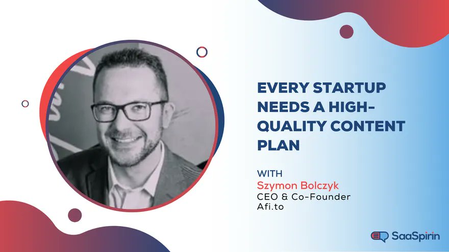 SaaSpirin's tweet photo. Marketing a SaaS startup certainly comes with its ups and downs. Szymon Bolczyk, CEO and founder of Afito, tells us about his successes and failures with tactics like ads and content so far: https://t.co/S05Z9LxPrX
#martech #martechteam #saasmarketing #startupmarketing https://t.co/YqOB1T4TW1