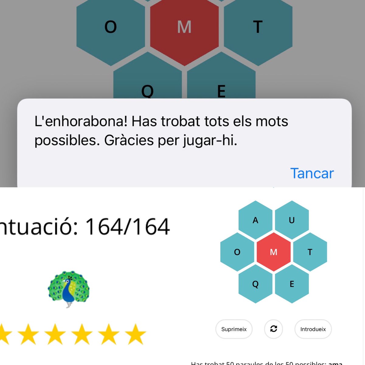 mballesp's tweet image. Avui amb la neva filla de 9 anys hem fet el primer paraulògic descobrint el paó!!! La darrera paraula ens ha fet suar 😅😅😅@paraulogic #paraulogic