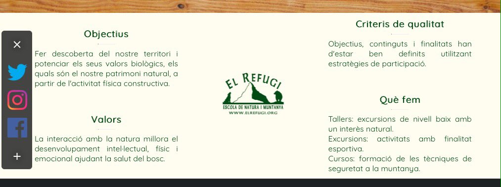 EL REFUGI ESCOLA DE NATURA I MUNTANYA tweet media