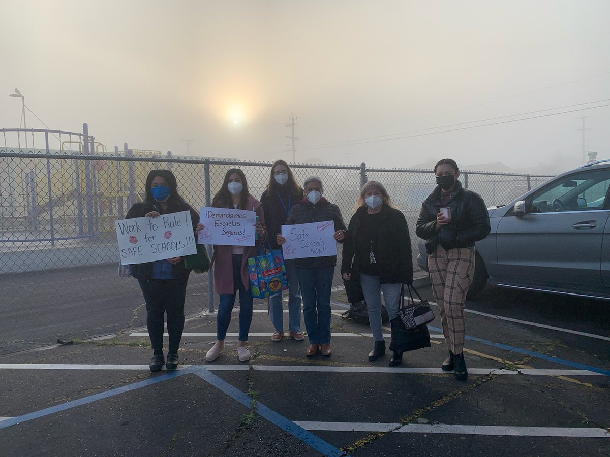 UTRichmondCA's tweet photo. Grant Elementary, Ohlone Elementary, and Montalvin K-8 share their #worktorule solidarity so #WCCUSD can take action on the reasonable health and safety demands to make our schools safe. https://t.co/8rkCkZUXds