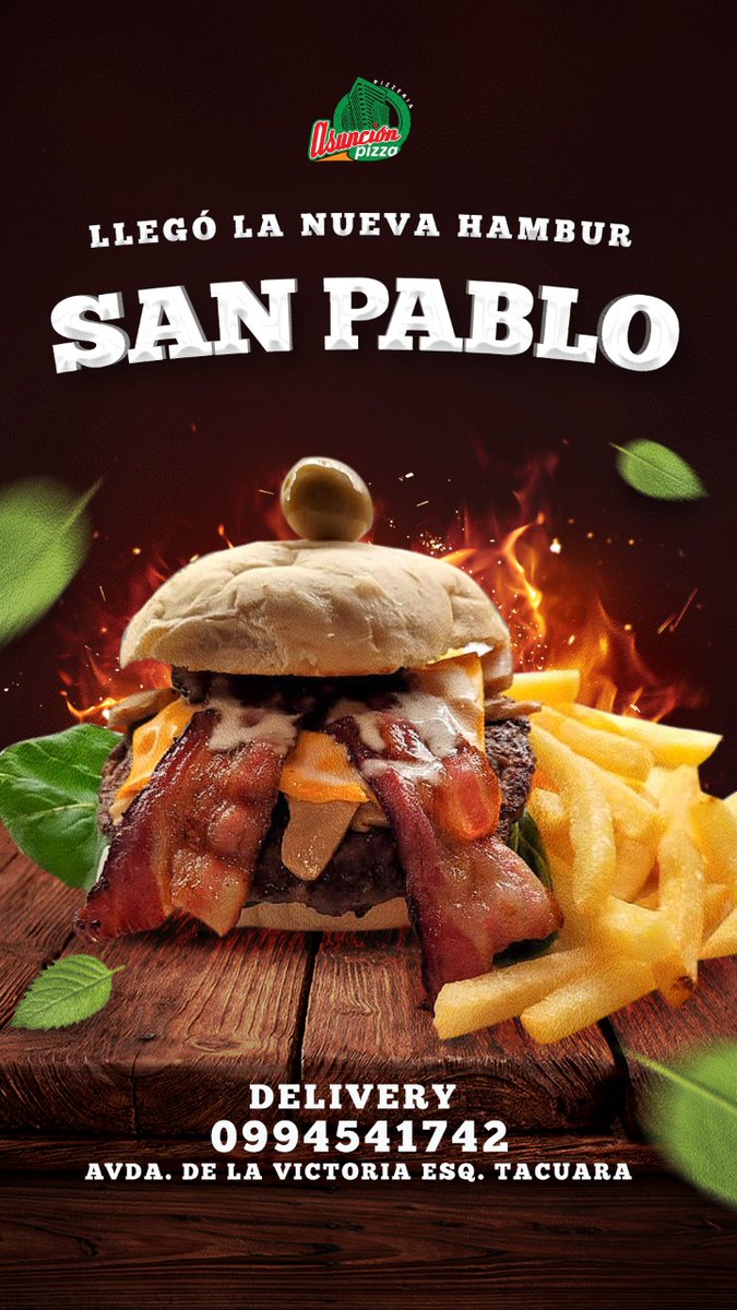 asuncionpizza's tweet photo. Le damos la bienvenida a la nueva integrante de la casa!! No te olvides de realizar tu pedido!!🍔🍟🙌 https://t.co/pKaVekJioe