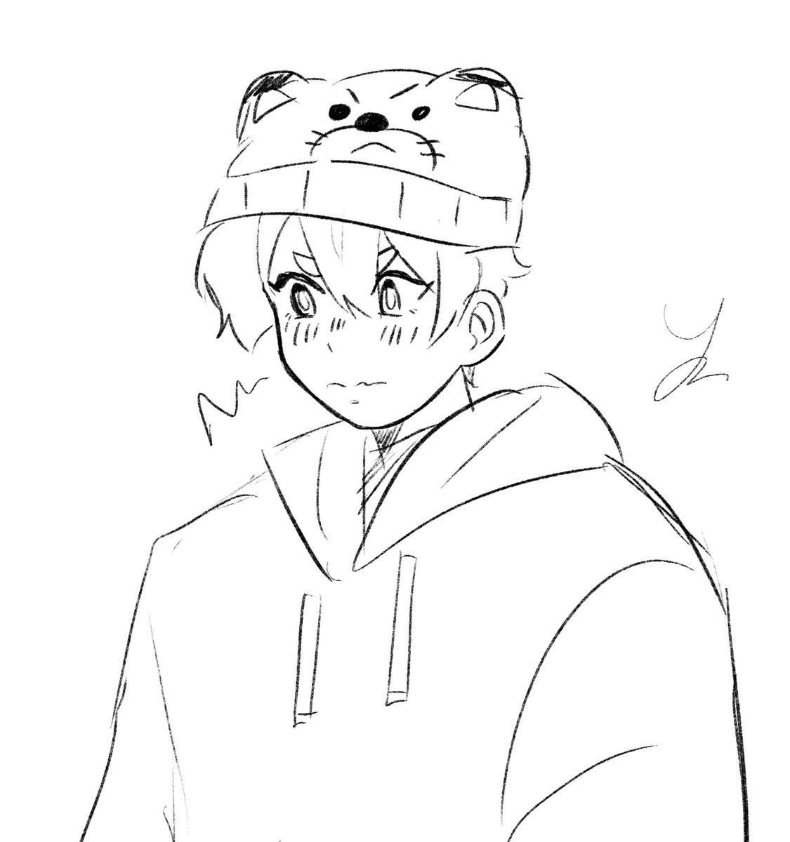 neru doodles, she's butch but loves cute things, especially tigers, hamsters, and pom pom purin