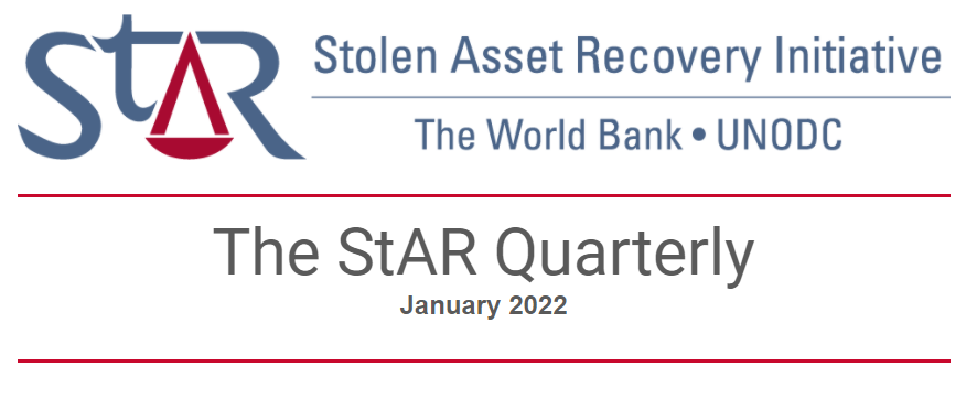 returningassets's tweet photo. 📢@returningassets Q4 2021 quarterly newsletter is now out! Find out about our new publications and StAR Day at #CoSP9👉🏽https://t.co/EsctguxGuc https://t.co/ld3rsYgMXg