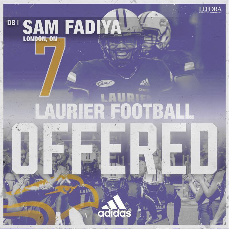 Truly blessed to say that I have received an offer from Laurier University ‼️ <a href="/WLUDC_RonV/">Ron VanMoerkerke</a> <a href="/LaurierFootball/">Laurier Golden Hawks Football</a>