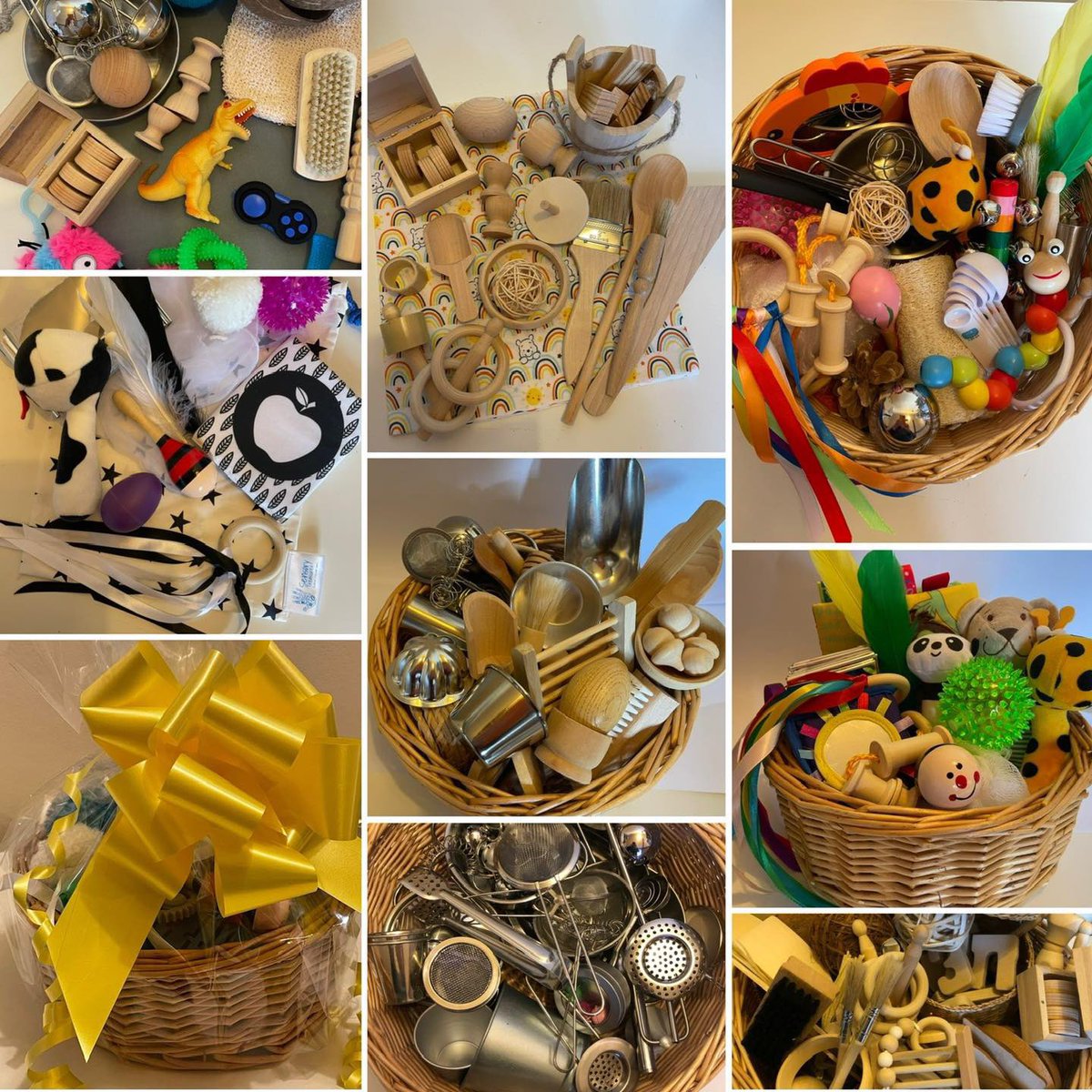 sensorytreasur's tweet image. Explore| Discover| Learn 

With treasure bags &amp;amp; baskets 

Stimulating curiosity with sensory play… textures, shapes, sounds, smell

Supporting all round development &amp;amp; learning 

#openendedplay #motorskillsdevelopment #listening #language #problemsolving #treasurebaskets