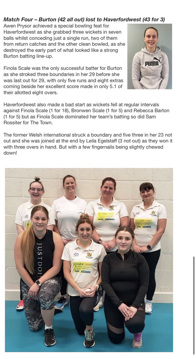 Haverfordwest Ladies Cricket tweet media