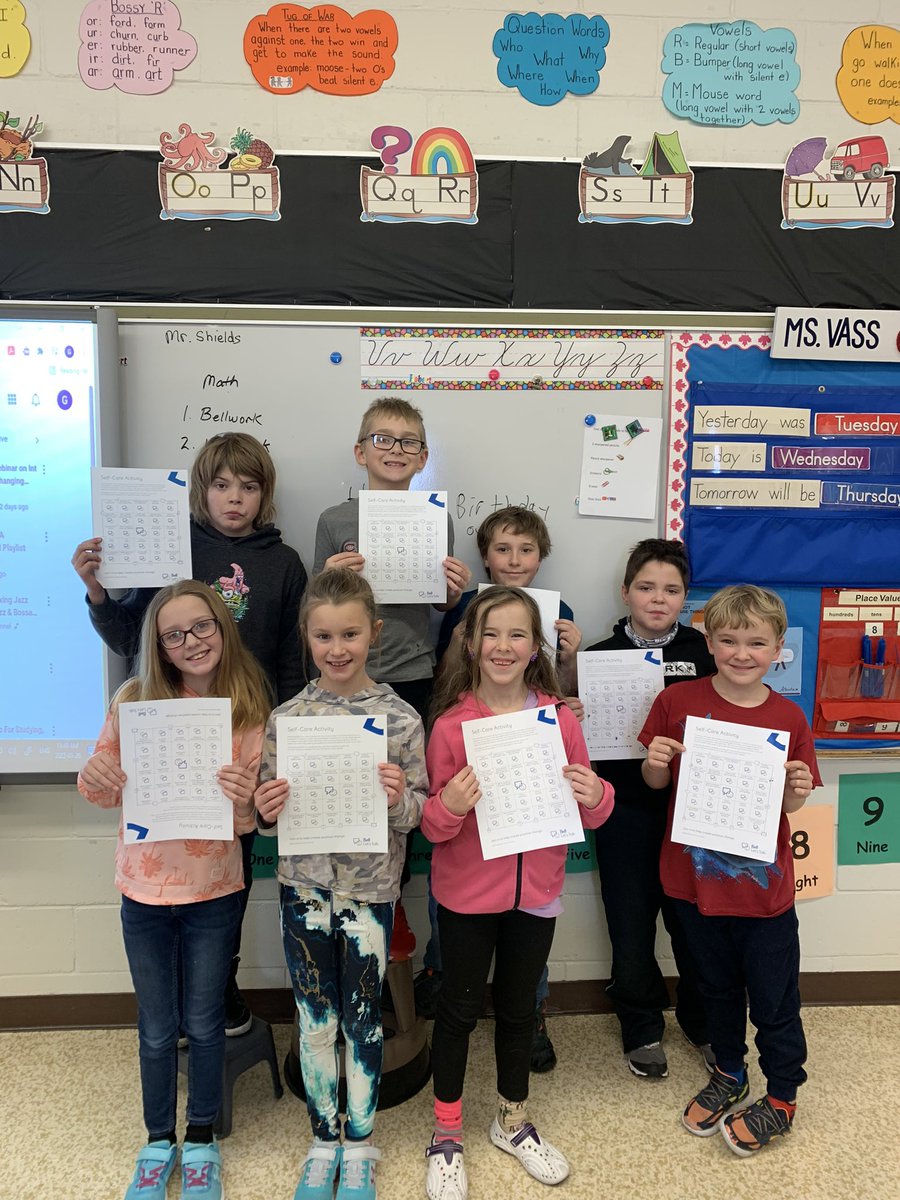 NBSchoolPRSD8's tweet photo. #BellLetsTalk Day today!  Raising awareness of Mental Health. We discussed self care activities with Grade 3-4, and how to listen with K-2’s.  Great discussion about how important it is to talk, and that it is ok to ask for help when you need it. #PRSD8 https://t.co/xtK0XgY10J
