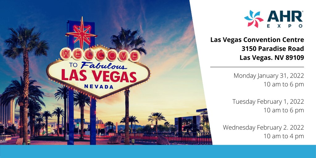 We're all ready for the AHR Expo next week in Las Vegas, Nevada